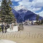 Taking a stroll down main street Banff 1940.