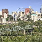 Walterdale bridge from the southside.  1999