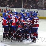 Oil Kings first game and first win upon returning to the WHL.  Post game celebration.
Taken Sept 20 2007 at 10:01 pm MST