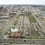 This is what the area looked like prior to the construction of the Ice District.  Please note this and all images on this page are low-res for the internet.